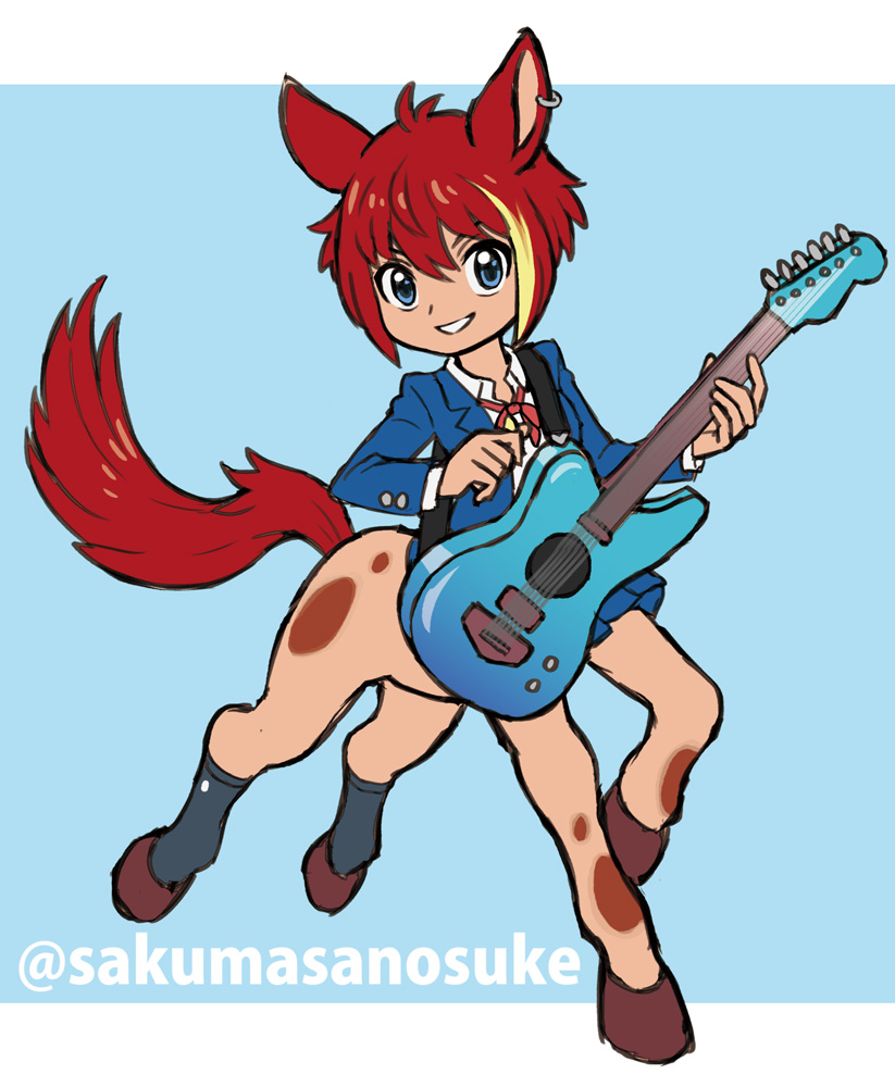 「オリジナルラクガキ(OC) 軽音部人馬 人馬ちゃんを増やすぞ」|佐久間さのすけ／Sanosuke Sakumaのイラスト