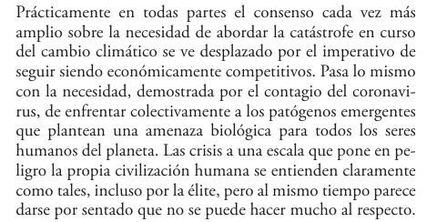 edextaticas's tweet photo. Recomendamos este breve conversatorio con Merchant, el cual funciona perfectamente como introducción a la idea de una globalización en completo colapso que su libro desarrolla (capturas extraídas de la edición en castellano disponible en nuestra web): https://t.co/qcttRMtRRk