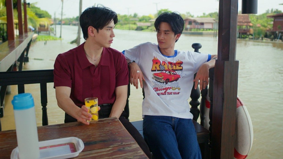 boyslovehub's tweet photo. New stills from #ADogAndAPlane, GMMTV’s upcoming BL starring #TayNew &amp; #MondRyu.

To pay off his debt, a young man agrees to investigate a flight attendant’s boyfriend, but their lives end up becoming unexpectedly intertwined. https://t.co/7BKRLuFPKh