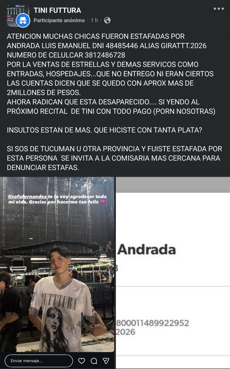 forbiyin's tweet photo. Tinistas estafadas por este tipo en Tucumán
#LaGaceta
#LosPrimeros
#TelefeNoticias
#Canal8Tucuman
@Canal8Tucuman @TnPrensa @tucumanarde @tucumanalas7 @Tucu_empingado @tucumanoticias @tucumanoide https://t.co/PZROC1ZhRL