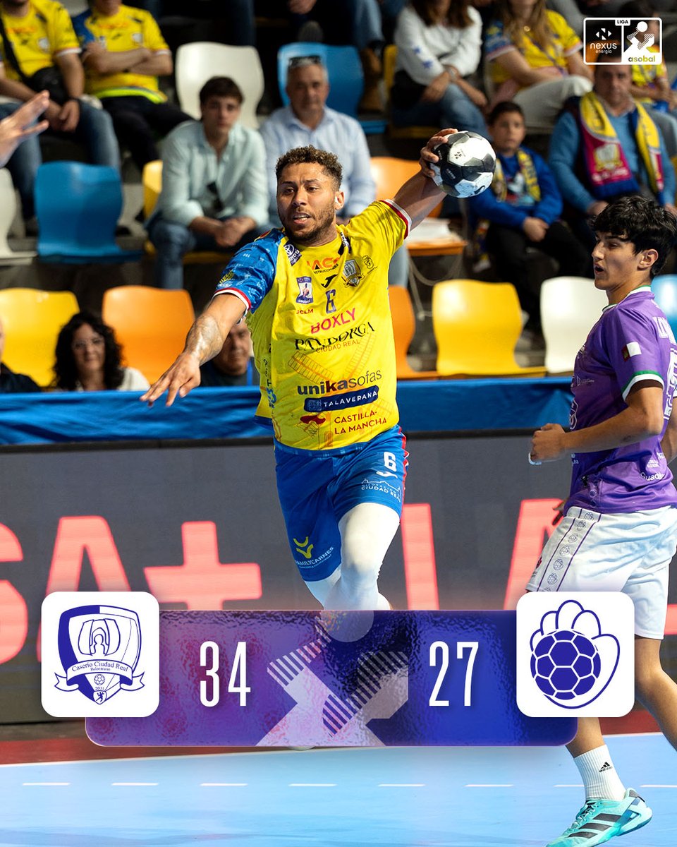⚡ Victoria sólida del <a href="/BM_Caserio/">Balonmano Caserío Ciudad Real</a> en un partido disputado frente a <a href="/bmguadalajara/">SANICENTRO BM Guadalajara</a> en el Quijote Arena

😎 El equipo de Santi Urdiales vuelve a ganar frente a su afición y ya suma 2️⃣2️⃣ puntos

📸 Jose Ramón García Carpintero