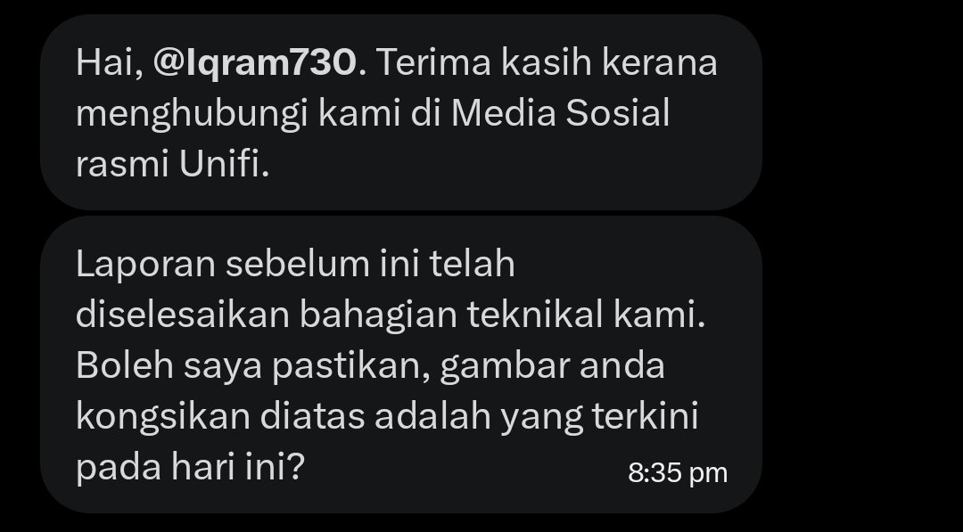 Iqram730's tweet photo. Masalah dari 15/02/2026 sampai sekarang belum selesai..pihak @unifi  cakap sudah diselesaikan tapi masalah ini belum sldiselesaikan lagi...kami di tipu oleh pihak @unifi  dan pihak @MCMC_RASMI  tawau... https://t.co/vKH89fKH7R