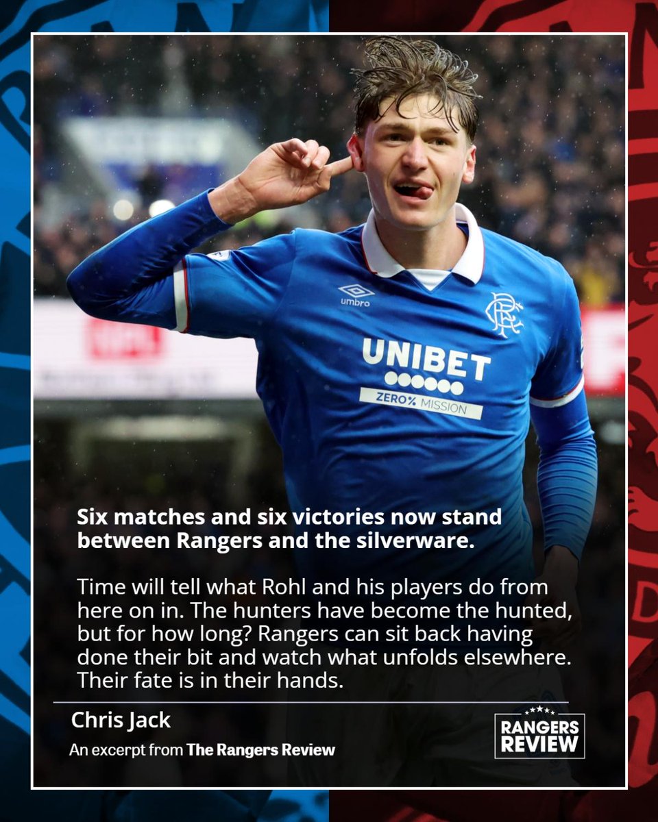 Rangers have returned to the top of the Premiership for the first time in two years.

Will Danny Rohl's side be there come the end of this three-way title fight?

<a href="/Chris_Jack89/">Chris Jack</a> reports from Ibrox after a 4-2 win over Dundee United ⤵️

rangersreview.co.uk/opinion/259957…