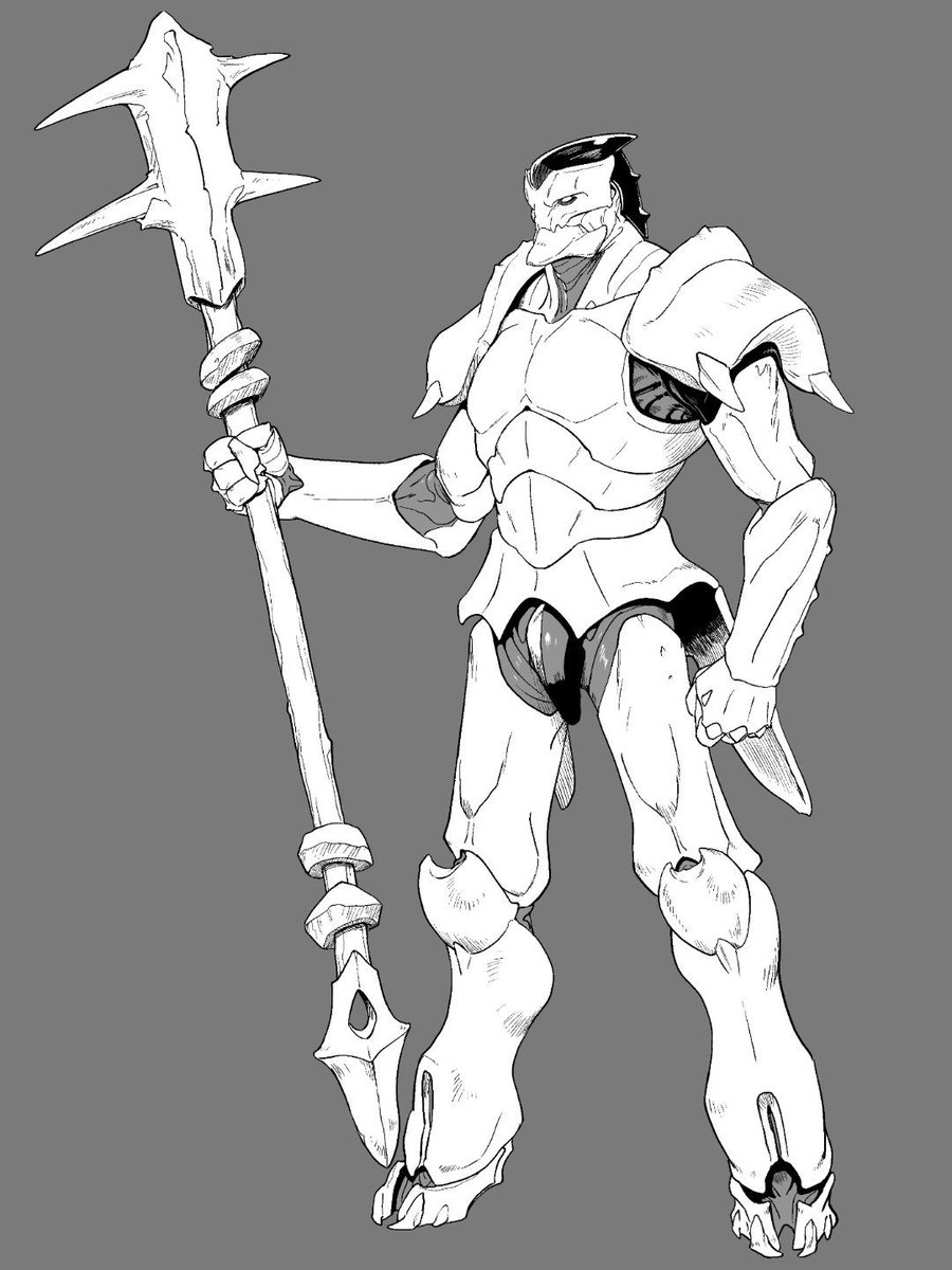 WhiteBlaizer's tweet photo. Another insectoid character. Manga style, simple, clean.
Just playing with shapes 😅 
#MangaArt #OriginalCharacter #LineArt https://t.co/7st2cC7ARc