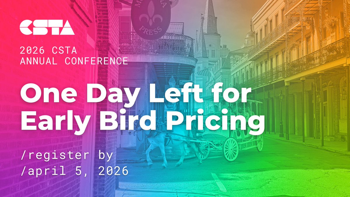 CS Teachers Association (CSTA) tweet media