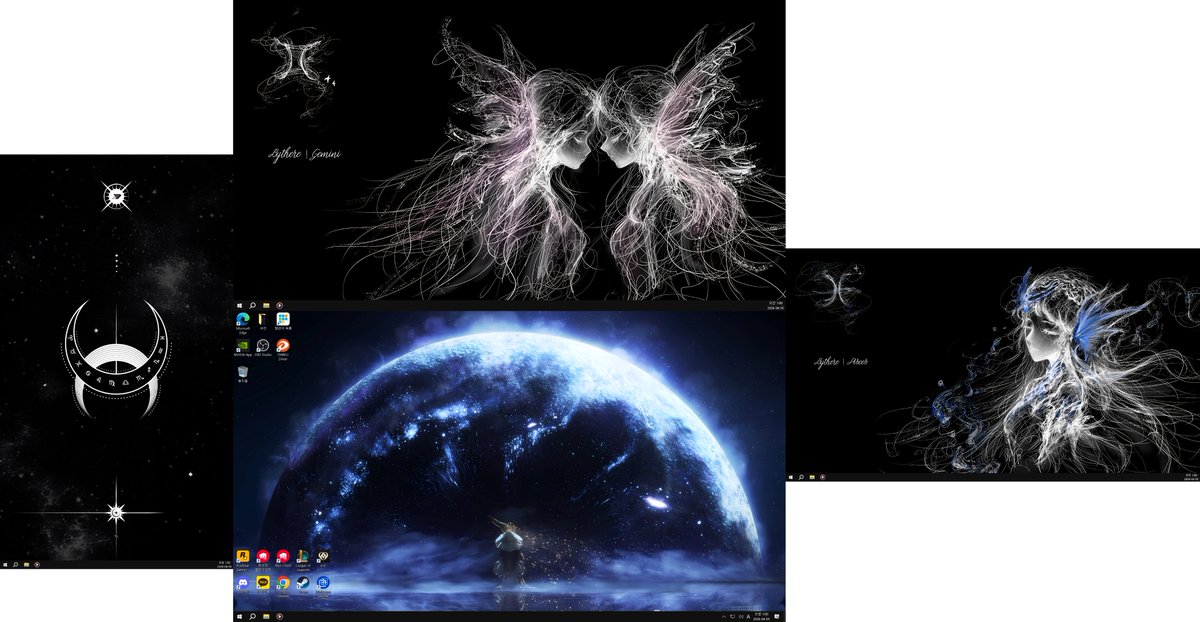 컴 배경화면 이쁜거 찾아서 기분 좋음