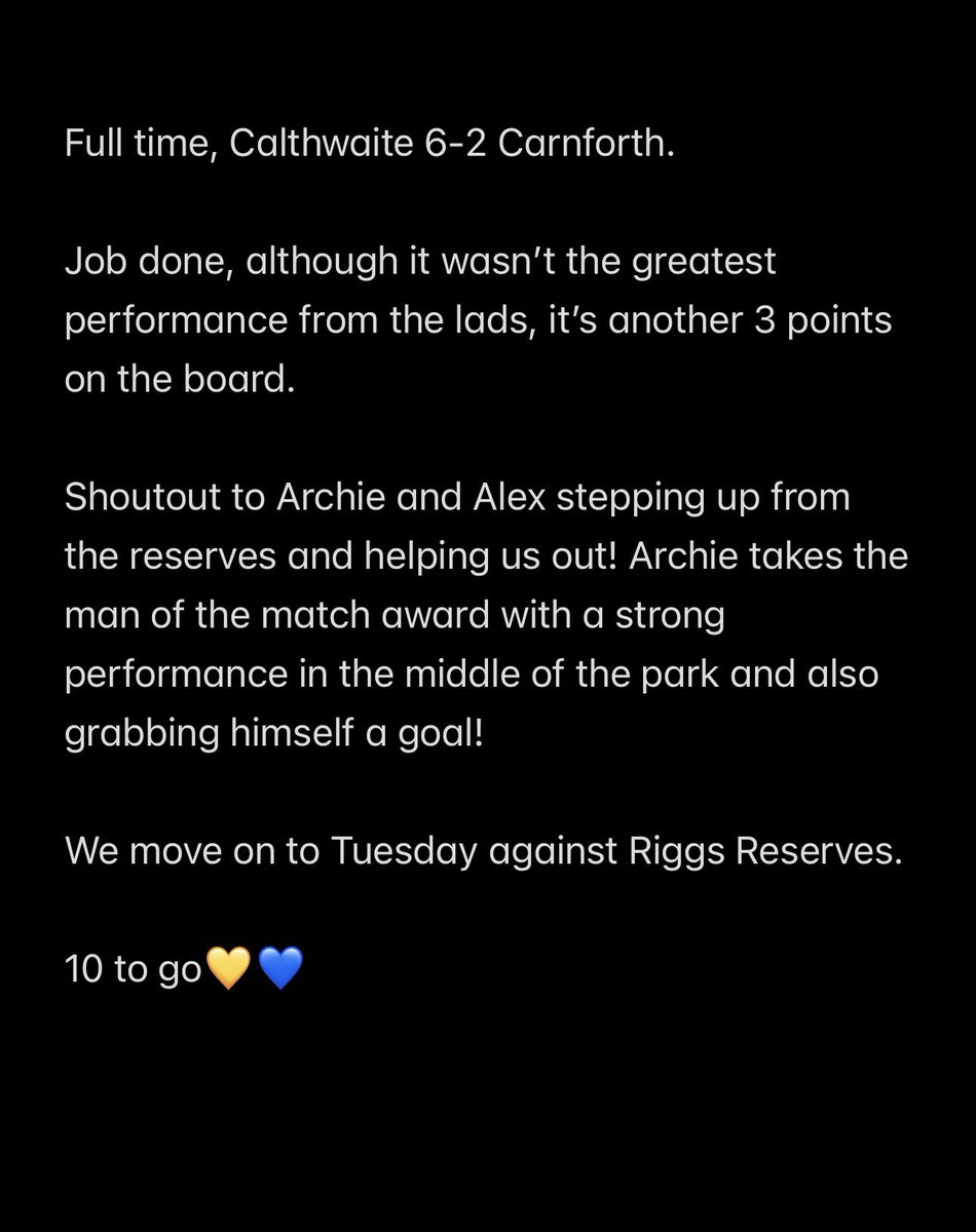 Calthwaite JFC Mens tweet media