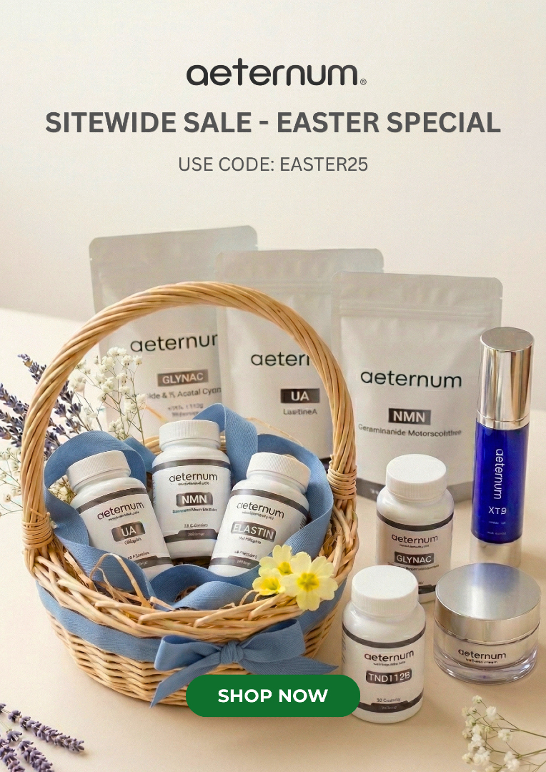 aeternumcompany's tweet image. Your upgrade can’t wait. For a limited time, get 25% OFF sitewide and elevate your health, energy, and longevity before this Easter special disappears.

Use code EASTER25 at checkout.

#EasterSale #LimitedTimeOffer #Longevity #Biohacking #HealthyAging #Supplement #Aeternum