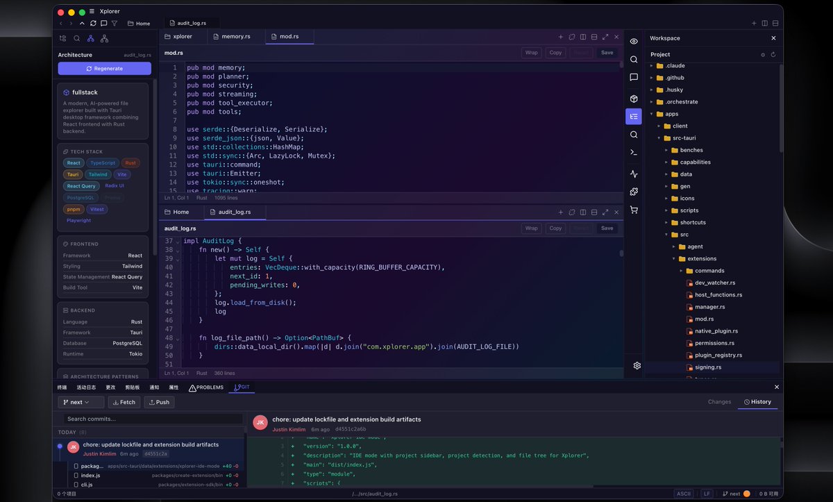 kimlimjustin's tweet photo. @mchulet Hi, I built a new customizable file explorer that contains terminals, file editing, AI chat, and a lot of plugins from the marketplace. It's cross-platform. Free and Open source!
https://t.co/CGQPae9hXd
https://t.co/xSxW0P0X2C https://t.co/cdXfoL37ng