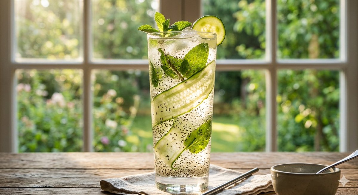 KristenJakobitz's tweet image. Did you know? Drinking a gallon of water can sometimes flush out too many minerals. "Gel water" - found in cucumbers, chia seeds, and aloe - is more slowly absorbed. It hydrates your tissues at a deeper level because the water is trapped in a fiber-rich matrix. 
#Hydration