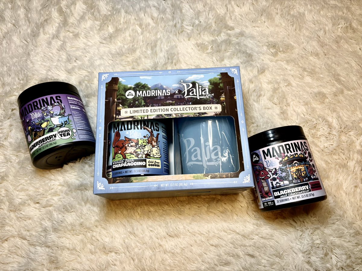 If you know me, I’m not big on energy refreshers or energy drinks or even coffee, but I have recently tried and LOVED <a href="/MADRINAS/">MADRINAS</a> - yes EVEN the coffee! This is the beginning of a beautiful friendship 🤣🩵 don’t miss out on the <a href="/playPalia/">Palia</a> collab and get your shaker NOW!