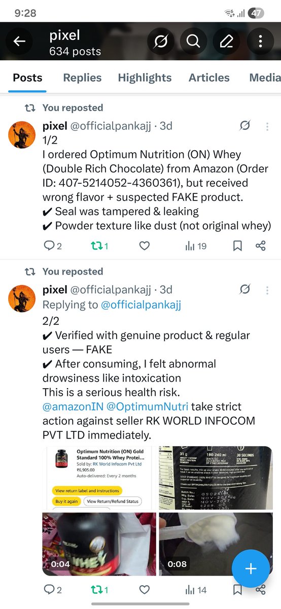 officialpankajj's tweet photo. No response from @amazonIN @AmazonHelp @Team_Optimum https://t.co/ylGxQ6kKlN