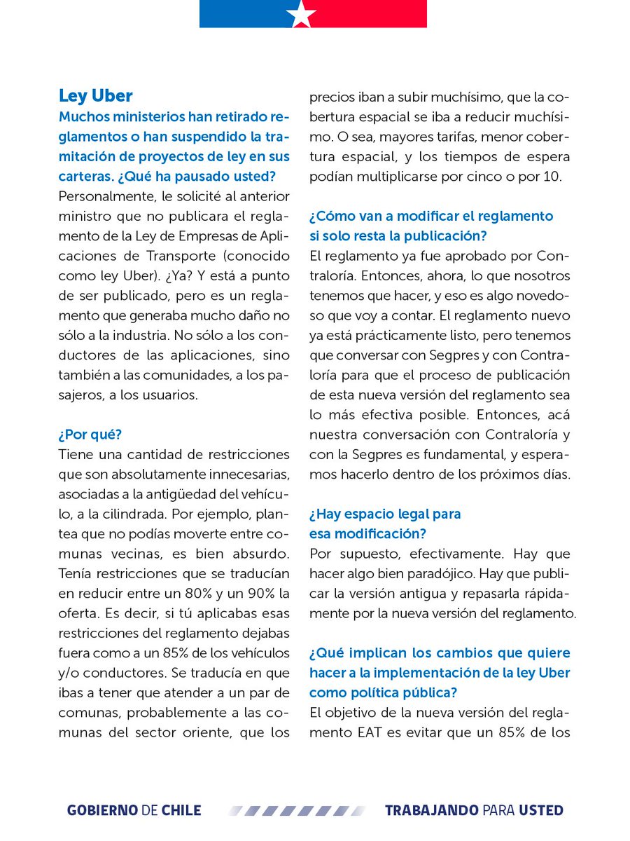 Ministerio de Transportes y Telecomunicaciones tweet media