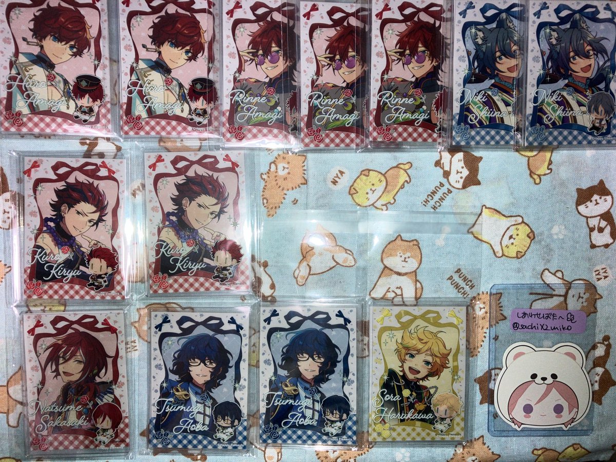譲渡】あんスタ 10th 展示会 硬質カードケース 譲》☆一彩2 ☆燐音3 