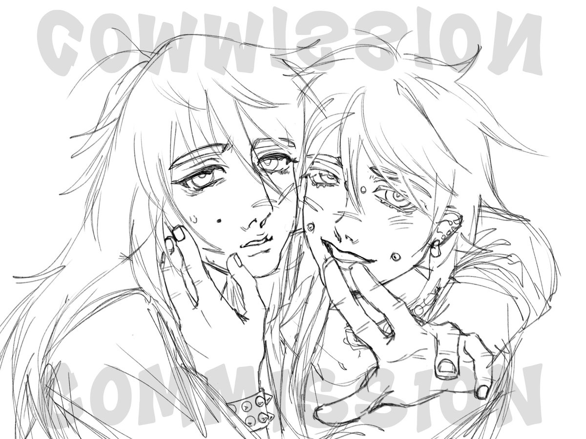 parisa1ppp's tweet photo. - WIP Commission - 
esses viados fofos https://t.co/mYPd0pvfhQ