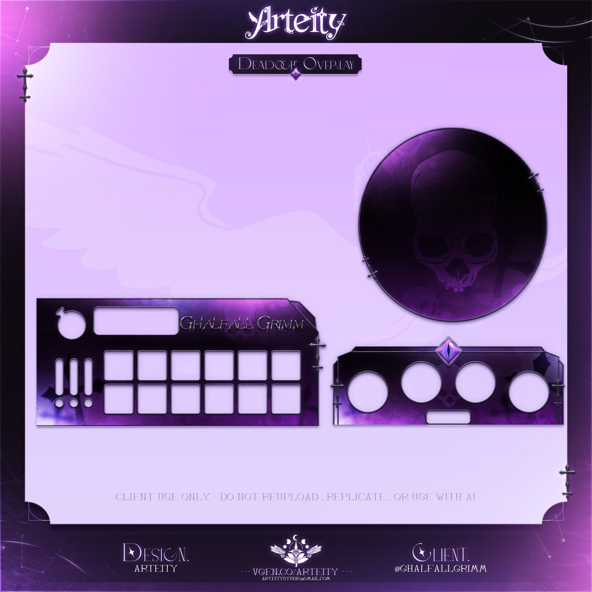 arteity's tweet photo. 【 ✧.* VGen Request *.✧ 】
—➤ Deadlock Overlay for @GhalfallGrimm ! Thank you for your request! 💀💫

♡ + ↻ are appreciated!~╰(⸝⸝⸝´꒳`⸝⸝⸝)╯
#VGenComm  ✦ #arteitydesign https://t.co/4oTDrgYHmx