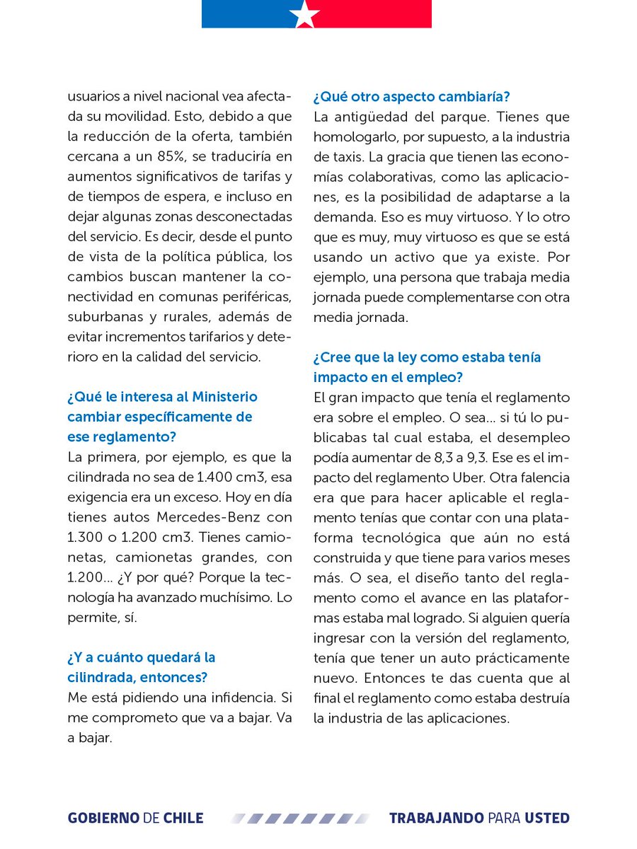 Ministerio de Transportes y Telecomunicaciones tweet media