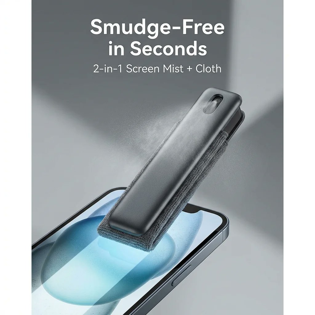 Dropinpricess's tweet image. 2-in-1 Screen Mist Cleaner &amp;amp; Microfiber Cloth — Universal Phone, Laptop &amp;amp; Tablet Screen Cleaner! ✨ Say goodbye to smudges. Only $18.98! 🔥

Shop now: dropinprices.com/products/ytt-t…

#TechAccessories #PhoneCare #CleanScreen