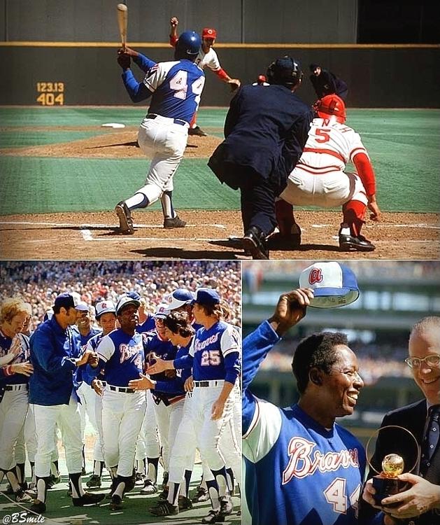 BSmile's tweet photo. 52 Years Ago Today: Atlanta #Braves legend Henry Aaron hammers HR #714! (April 4, 1974) #MLB #Baseball #History #404Day https://t.co/kWCdCliPj9