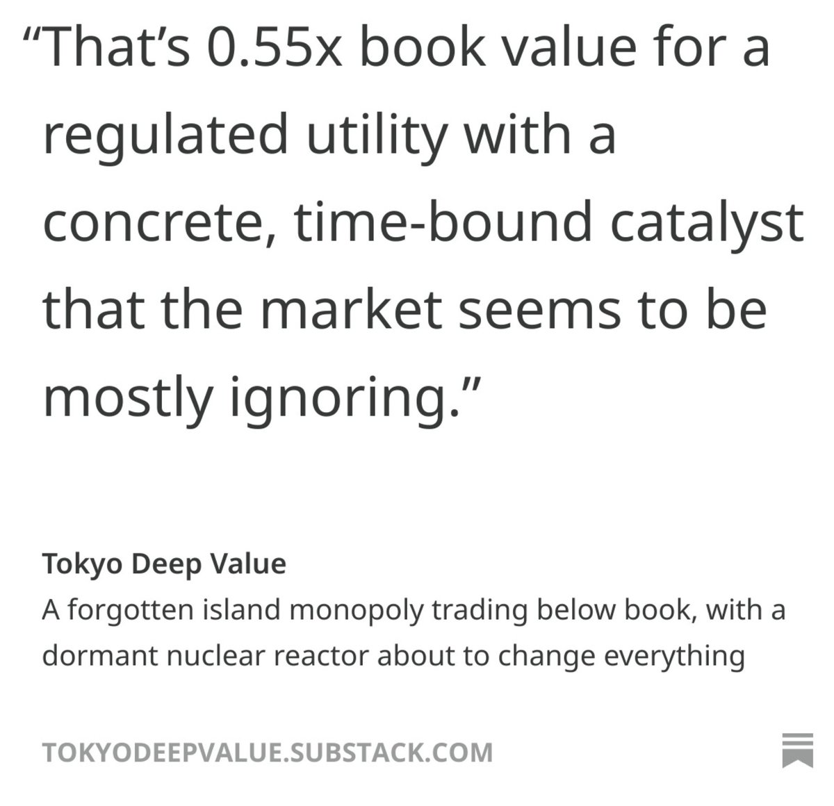 Tokyo Deep Value tweet media