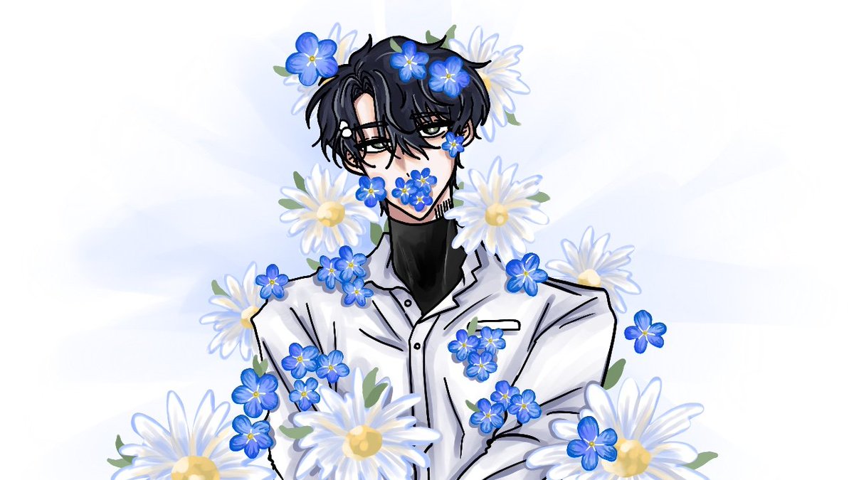 #요즘로봇그림
물망초