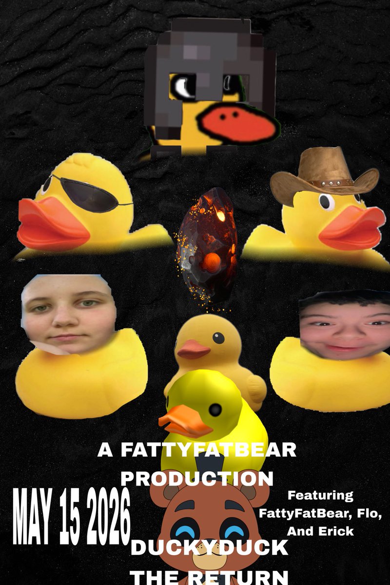 fattyfatbear's tweet photo. DuckyDuck Official Poster https://t.co/bGBMTXJn7X