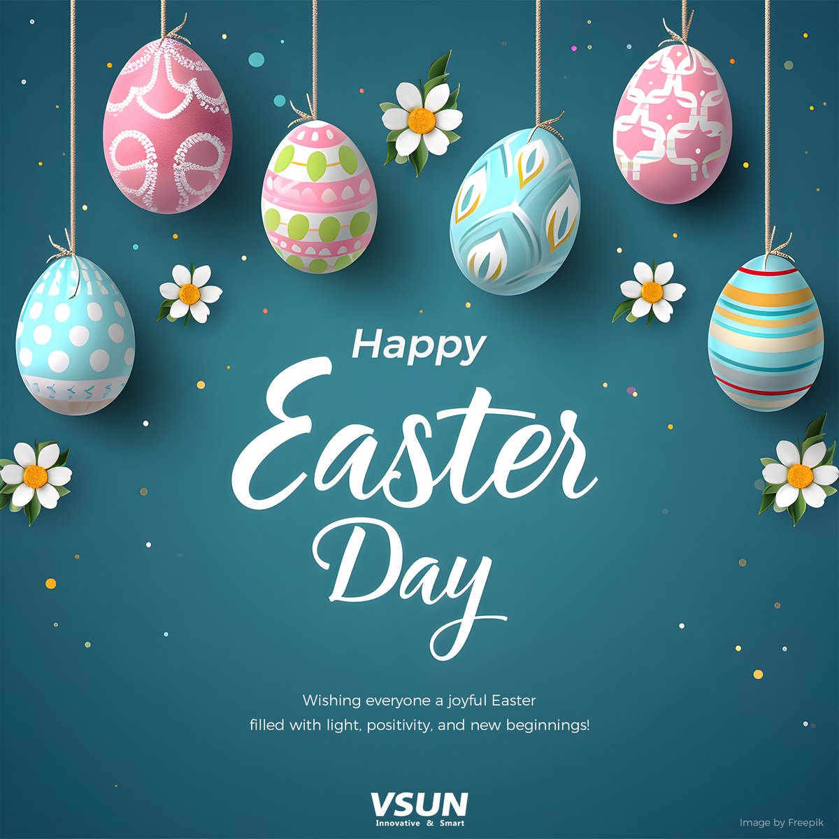 vsun_solar's tweet image. Happy Easter from #VSUNSOLAR! 🐣
As we continue working toward a solar-powered future, we also cherish these moments that bring warmth, connection, and fresh energy into our daily work. ☀️
Wishing everyone a joyful Easter filled with light, positivity, and new beginnings!
#Easter