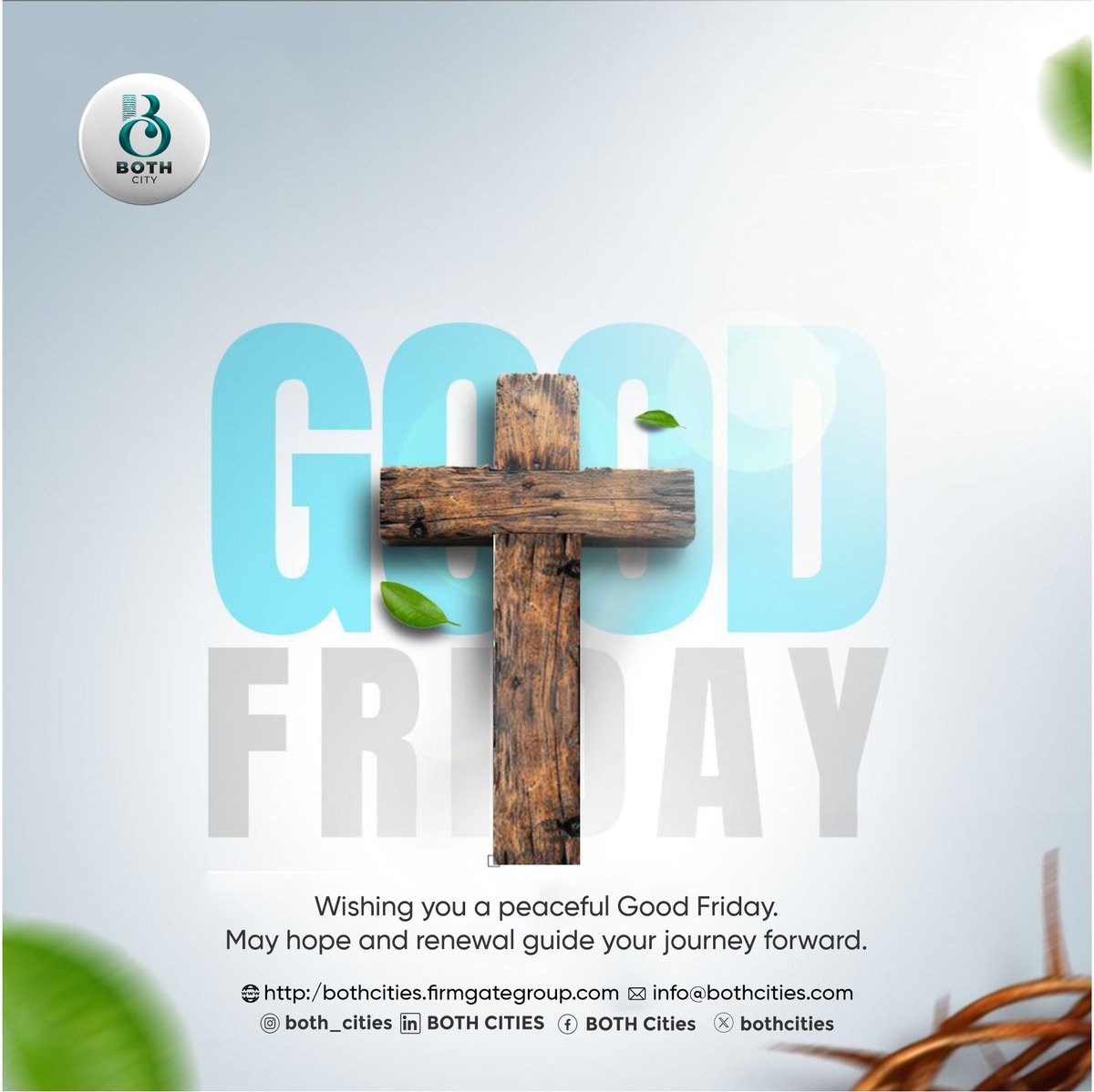 bothcities's tweet photo. Good Friday Reflection. A day to reflect on sacrifice, hope, and renewal.

#bothcities #goodfriday2026 #reflection https://t.co/czmP3dEk4R