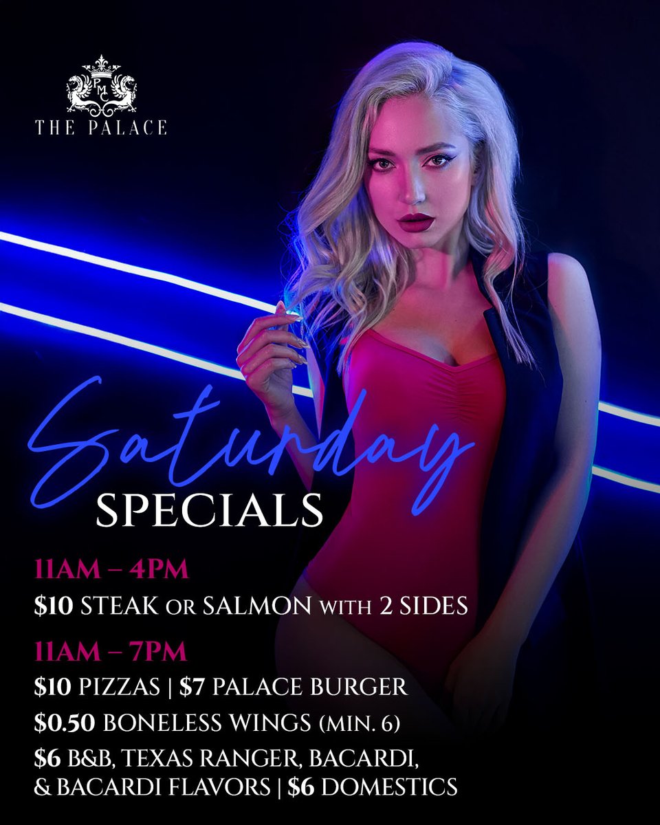 thepalace210's tweet image. Let the Saturday shenanigans begin! Come Enjoy a vibrant atmosphere with the best performers in town!

monkeylink.co/71ccd6
#ThePalaceMensClub #GentlemensClub #Entertainers #BestDrinks #SaturdayNight #SaturdaySpecials