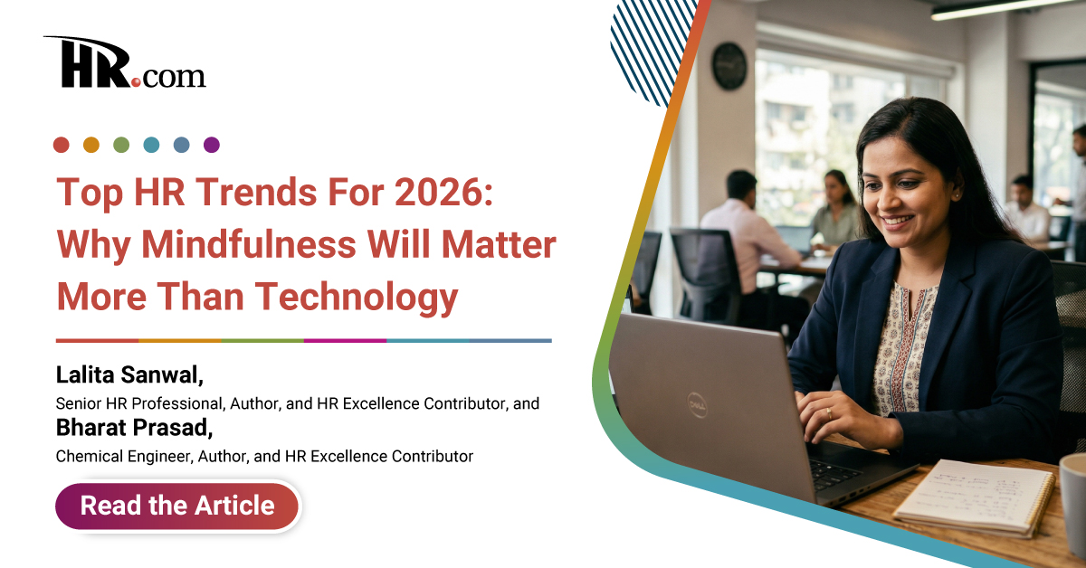 HRdotcom's tweet image. AI isn’t the problem. Disengaged minds are. You can automate workflows, not attention, ownership, or care. In 2026, performance depends on whether people are mentally present. If that’s missing, nothing works. Read more to know how HR can help. okt.to/4WRKXn
#HRtrends