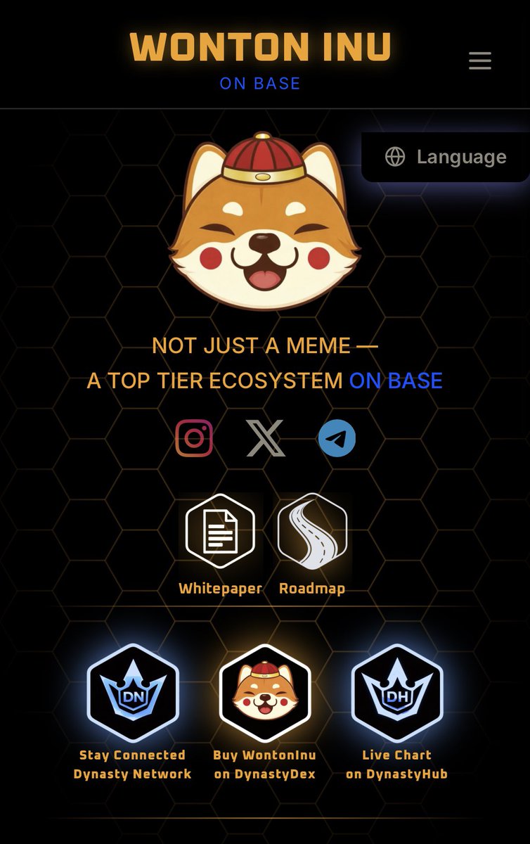 WontonInu's tweet photo. $WONTON INU isn’t just another token… it’s building a full ecosystem on Base 👀
Dynasty Network ties everything together — DEX, launchpad, and more coming.
LP burned. Contract renounced. Real utility + real growth.
https://t.co/CVJrrIg5K0
https://t.co/umUfmwGeUz
$WONTON is just getting started 🔥