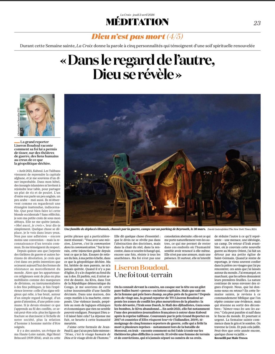 Dans la Croix,tres humblement..
