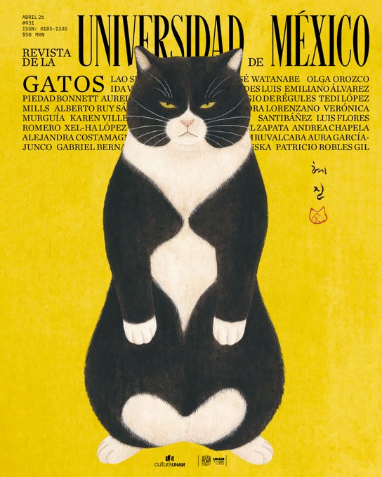 🐈🐈‍⬛¡En #abril, <a href="/revista_unam/">Revista de la Universidad</a> rinde homenaje a la "michifilia"! Un recorrido por la literatura, la fotografía y el cine, por las calles, bardas y esas guaridas desde donde los gatos observan todo. ¡Un número IM-PER-DI-BLE!😻

🔗Léelo también en versión digital: