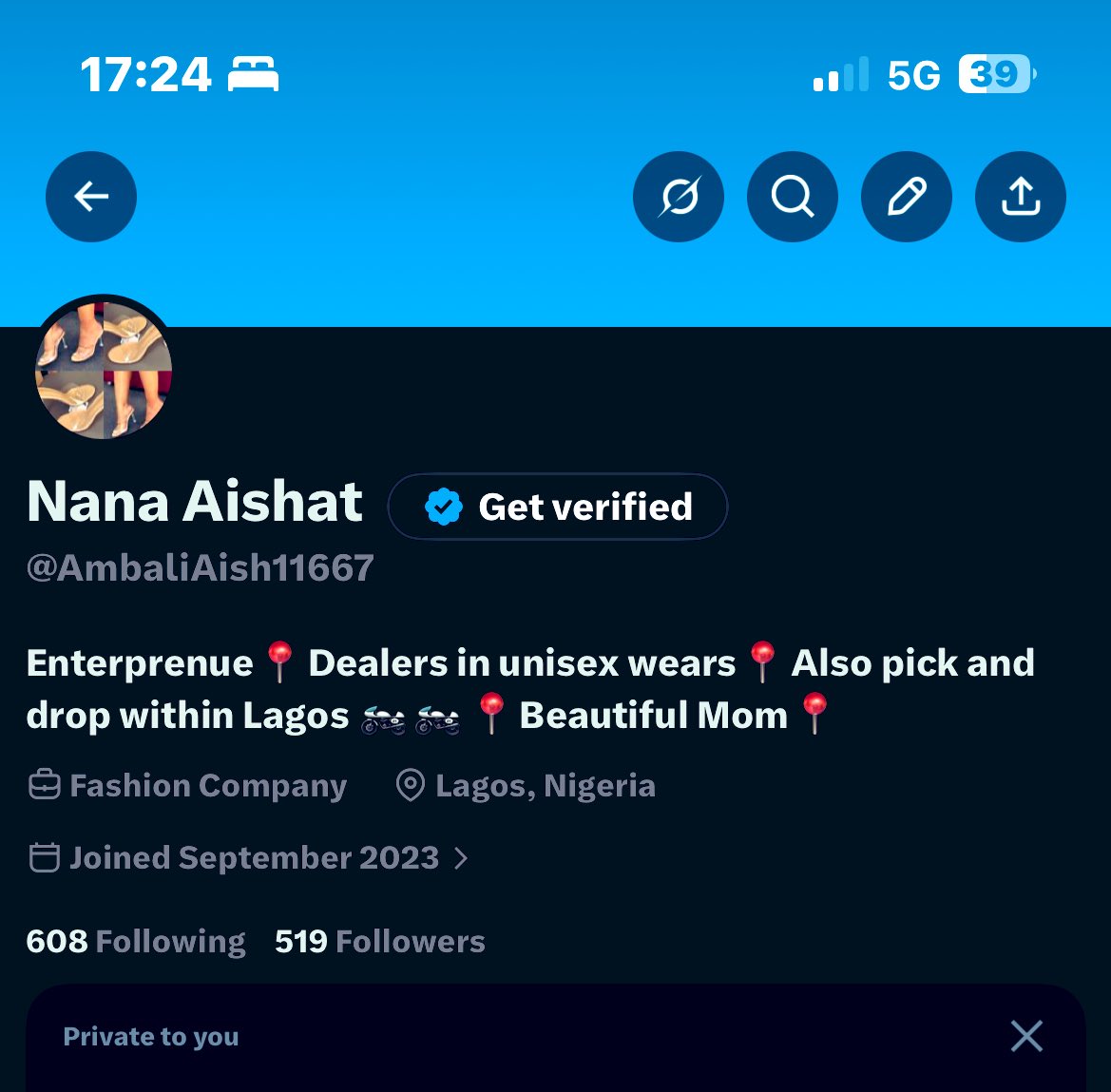 Nana Aishat tweet media