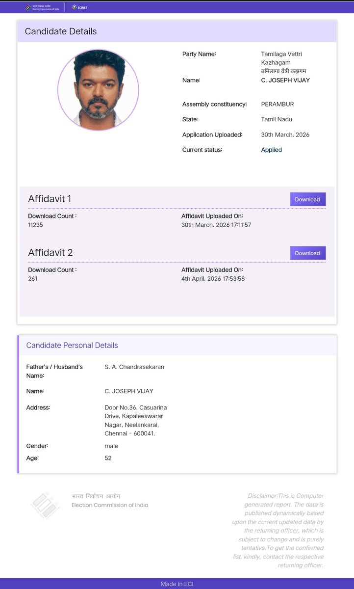 Prakash Vijay tweet media