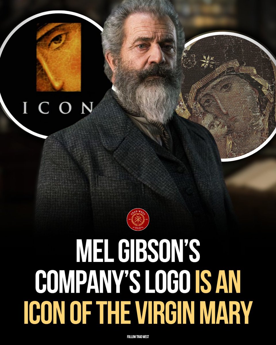 Did you know that Mel Gibson’s production company, Icon Productions, uses a cropped image of the left eye of Mary taken from The Theotokos of Vladimir.

One of the most revered Eastern Christian icons, dating back to the 12th century.