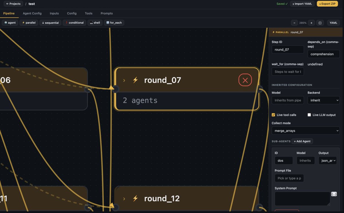 I just published AgentsBear a framework(engine like docker) to build &amp; run autonomous AI agent pipelines from a single YAML file. No more boilerplate Python for wiring LLMs, tools, parsing, and chaining. Define steps, prompts, dependencies &amp; run with one command. Supports