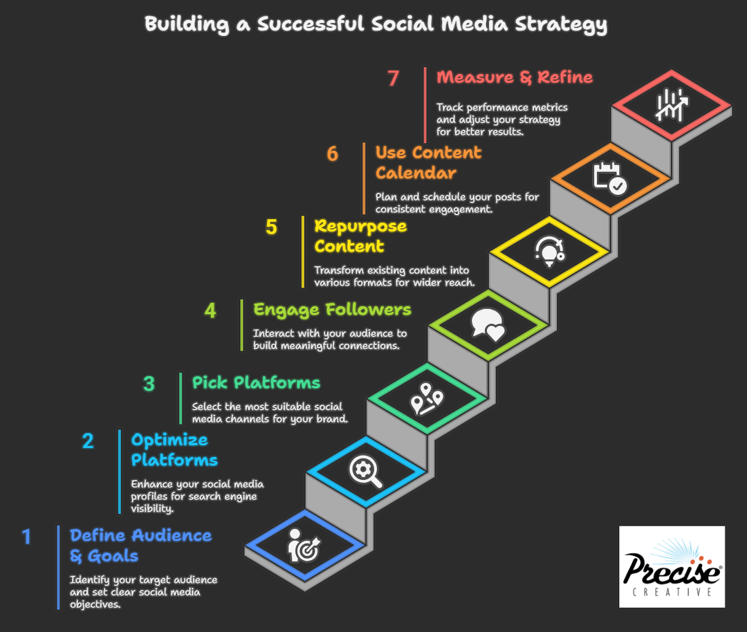 PreciseCreative's tweet image. Developing a #SocialMediaStrategy doesn’t have to feel like assembling a puzzle. These 7 steps will help you create an approach rooted in purpose, consistency &amp;amp; audience connection.
tinyurl.com/e25pwuw9
#BusinessTips #SmallBusiness #GreensboroNC