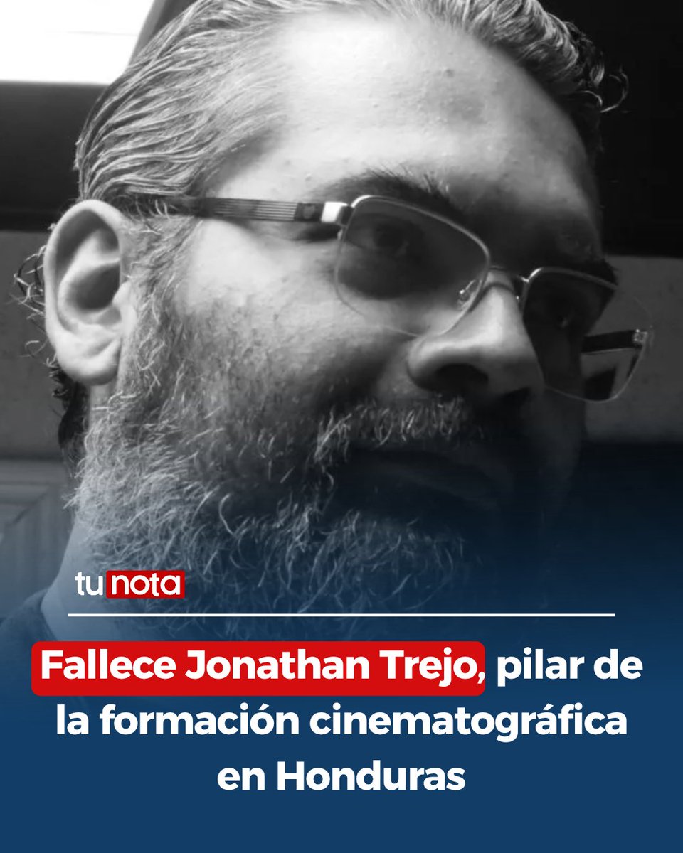 tunota_com's tweet photo. 🎬🕊️El sector cultural hondureño está de luto tras el fallecimiento de Jonathan Trejo, quien se desempeñaba como coordinador de la Escuela de Cine de la Universidad Nacional Autónoma de Honduras (UNAH). Trejo es recordado no solo por su gestión académica, sino por ser un "líder silente" que impulsó incansablemente la gestión cultural y el séptimo arte en el país.