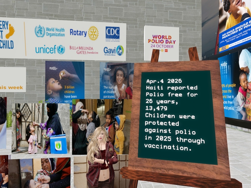 zz_Arianne_zz's tweet image. ハイチ共和国は最後の患者から２６年にわたってポリオの発生はないが、再発防止のために毎年予防接種活動を続けており、昨年は13479人の子供に接種したと報告があった。
#Polio #Endpolionow #Haiti #vaacination