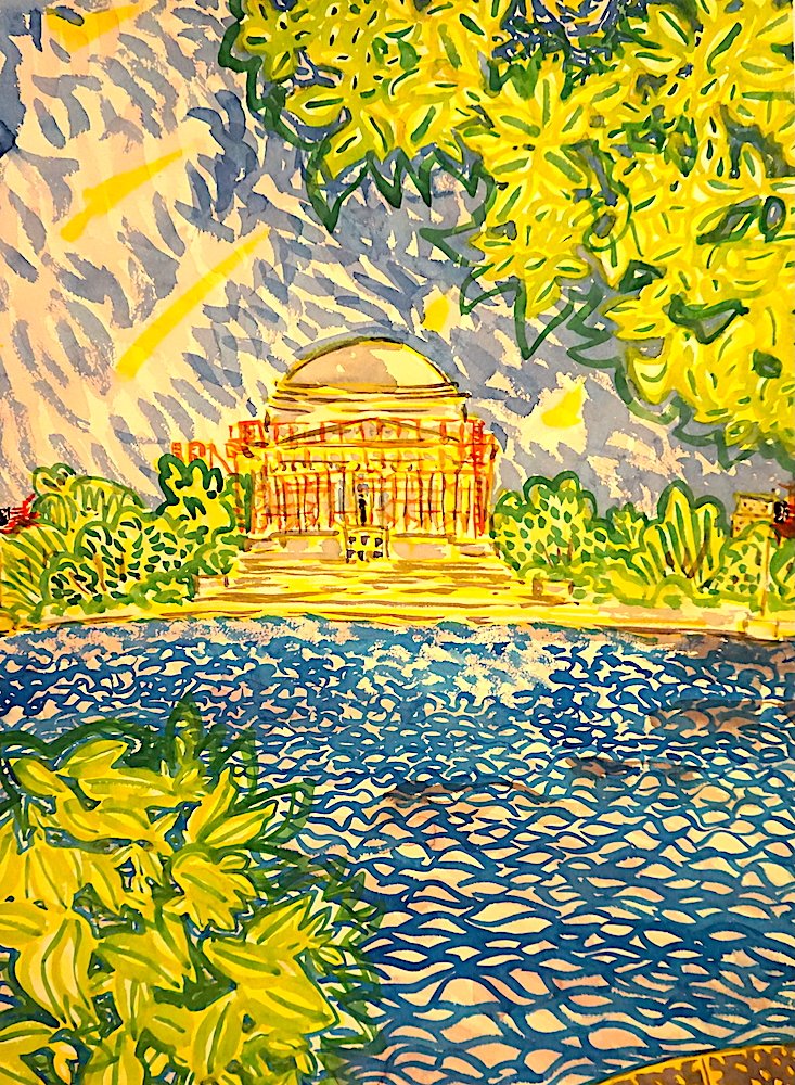 ludwigexpress's tweet photo. Four of my DC watercolors from my _DCWall_ series (https://t.co/L06oL3ZEmh) are chosen by Pete Hoekstra, US Ambassador to Canada. Here is the posting on the Art in Embassies website (https://t.co/SeHs2AxJCA) #America250 #USA250 https://t.co/A7If37dG3w