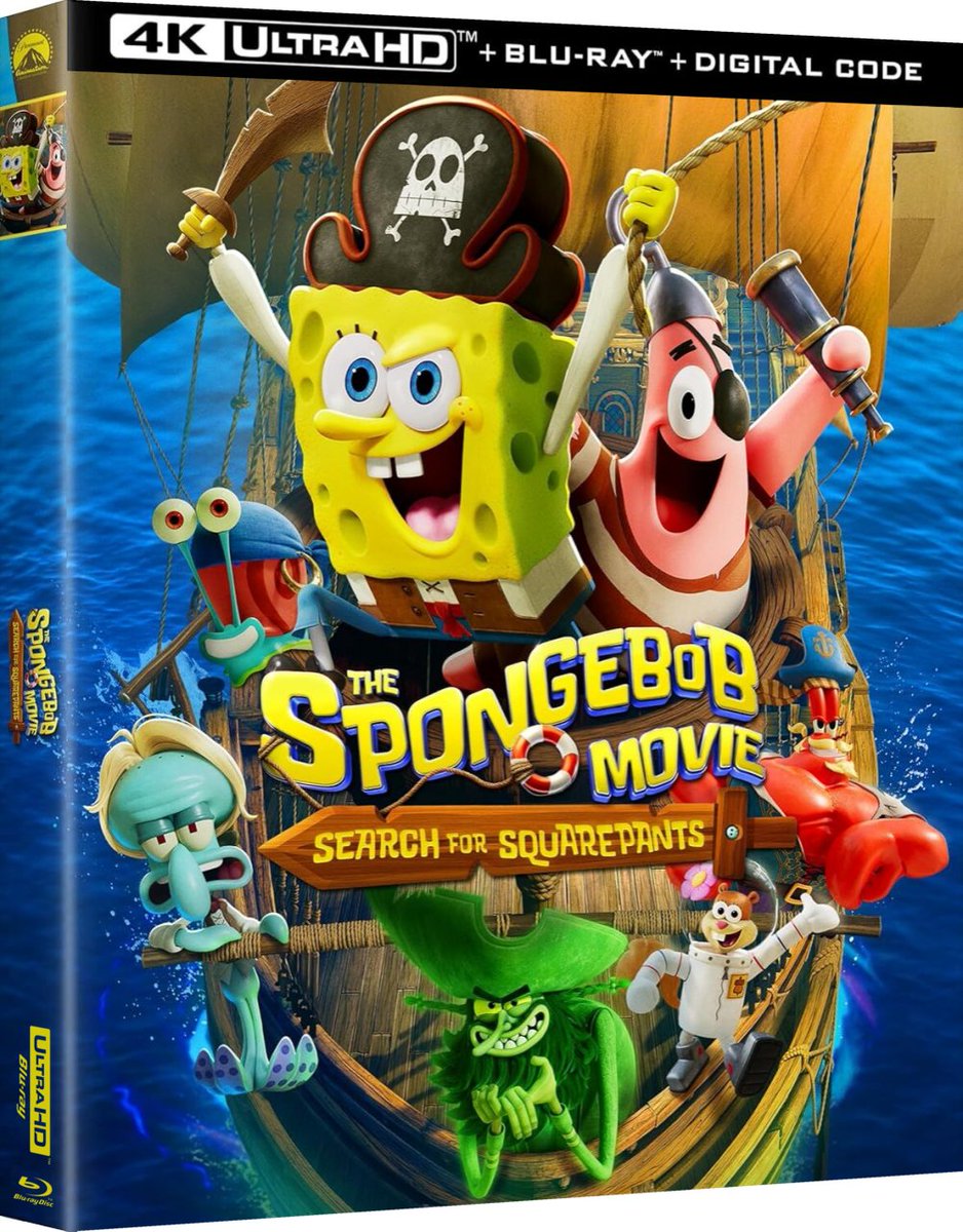 SmashupMashups's tweet photo. Planned on creating this Ultra HD Blu-ray box art after the official Blu-ray box art was revealed.
It's bittersweet @ParamountMovies had skimped on releasing #SearchForSquarePants on Ultra HD Blu-ray, even though the franchise has been @Nickelodeon's most profitable. https://t.co/gJRYiyeXVD