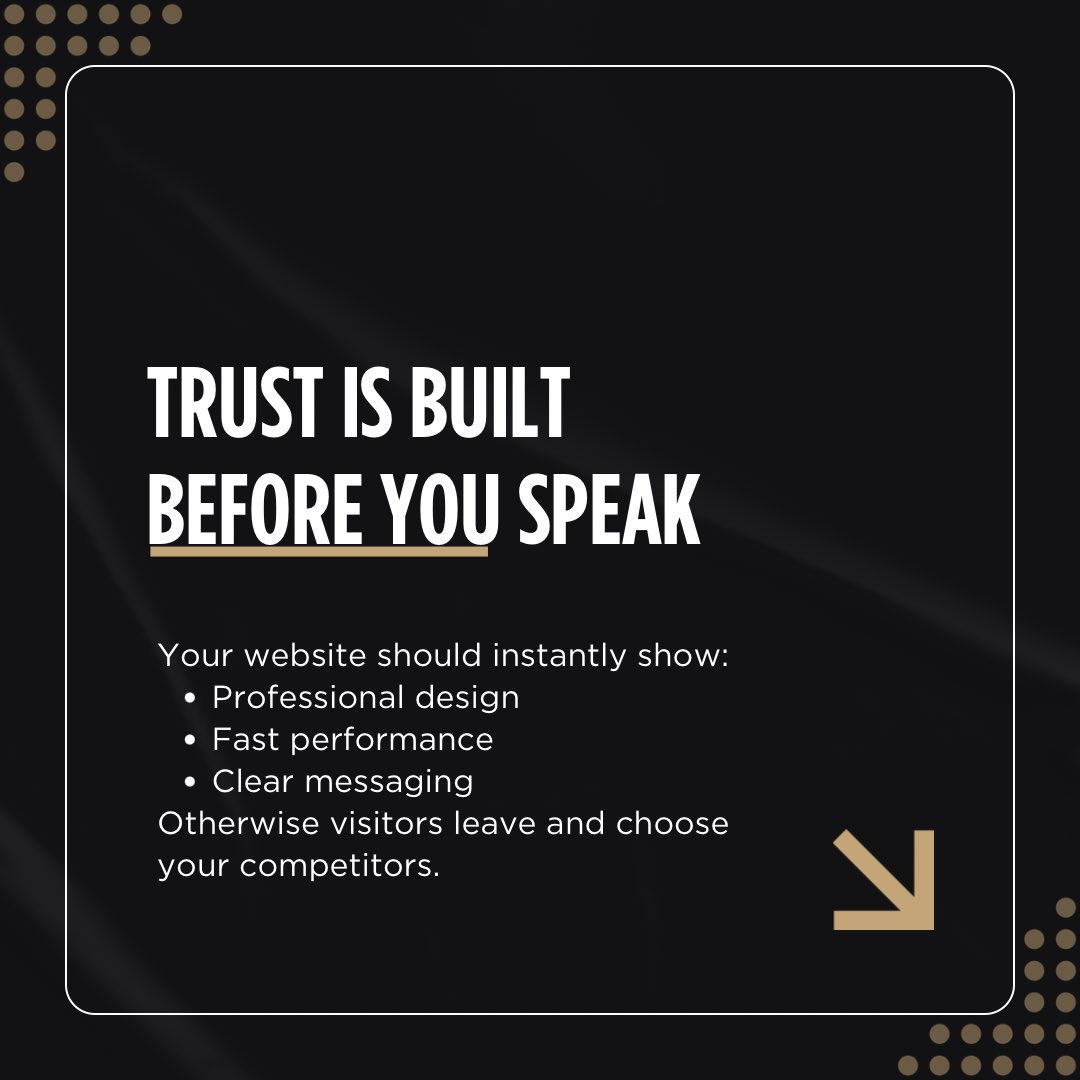 AHStudioHQ's tweet photo. Trust is built in your code and design long before you speak to a prospect.  

Is your website costing you clients?  

DM me for a free Technical Audit.  

#AHStudio #DigitalInfrastructure #EnterpriseTech https://t.co/q5GeoUIjUV