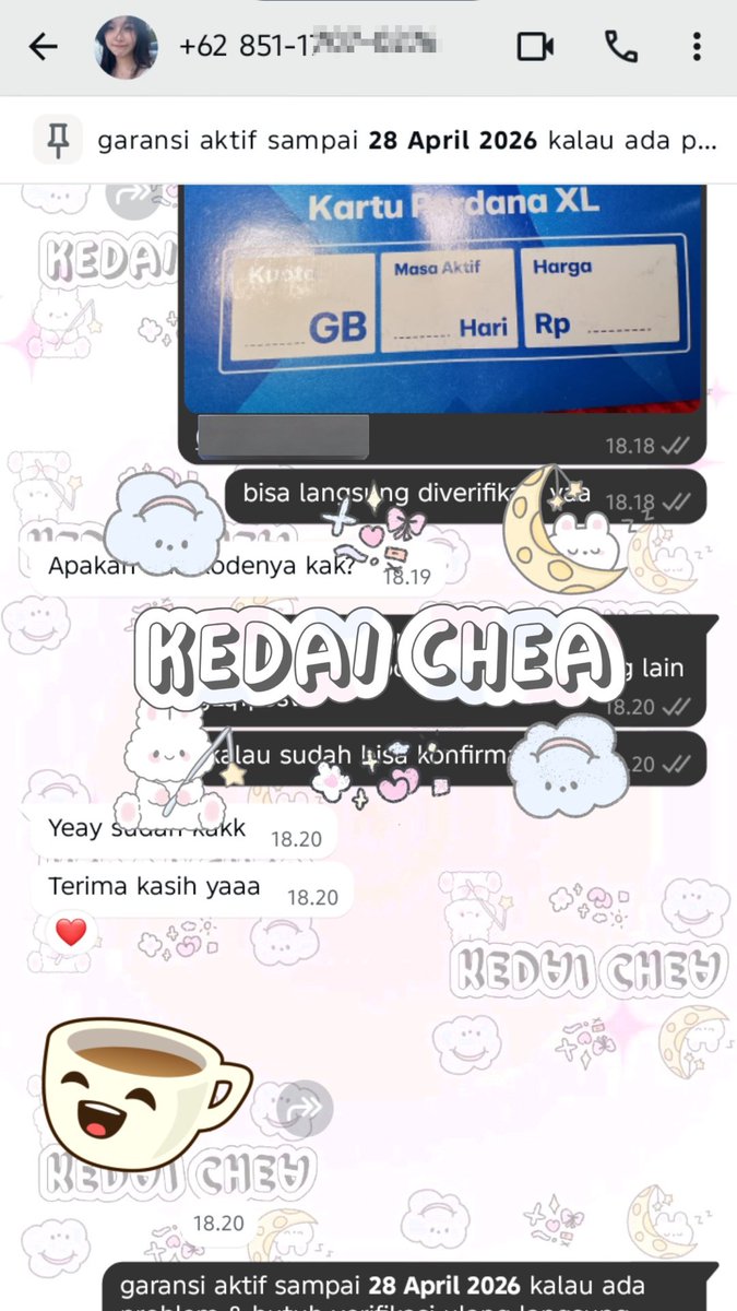 cheatesti's tweet photo. Testimoni 1544 - 1547

☆⁠ nokos telegram 
☆⁠ nokos WhatsApp garansi
☆⁠ nokos ganom/ganti nomor tele
☆⁠ 10 nokos YouTube https://t.co/96TbN0I7UO