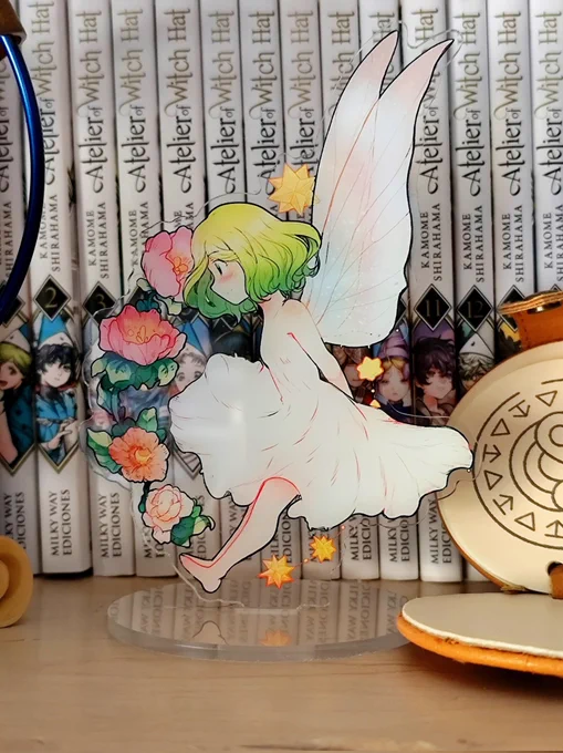 And here is some of my witch hat atelier fanmerch i made these all years, the collection are constantly grow to add part of the cast how new versions and variants next to add: Kind Dean, Eoleos, Jujy, Hieheart (is planing try for dokomi and japan expo paris)