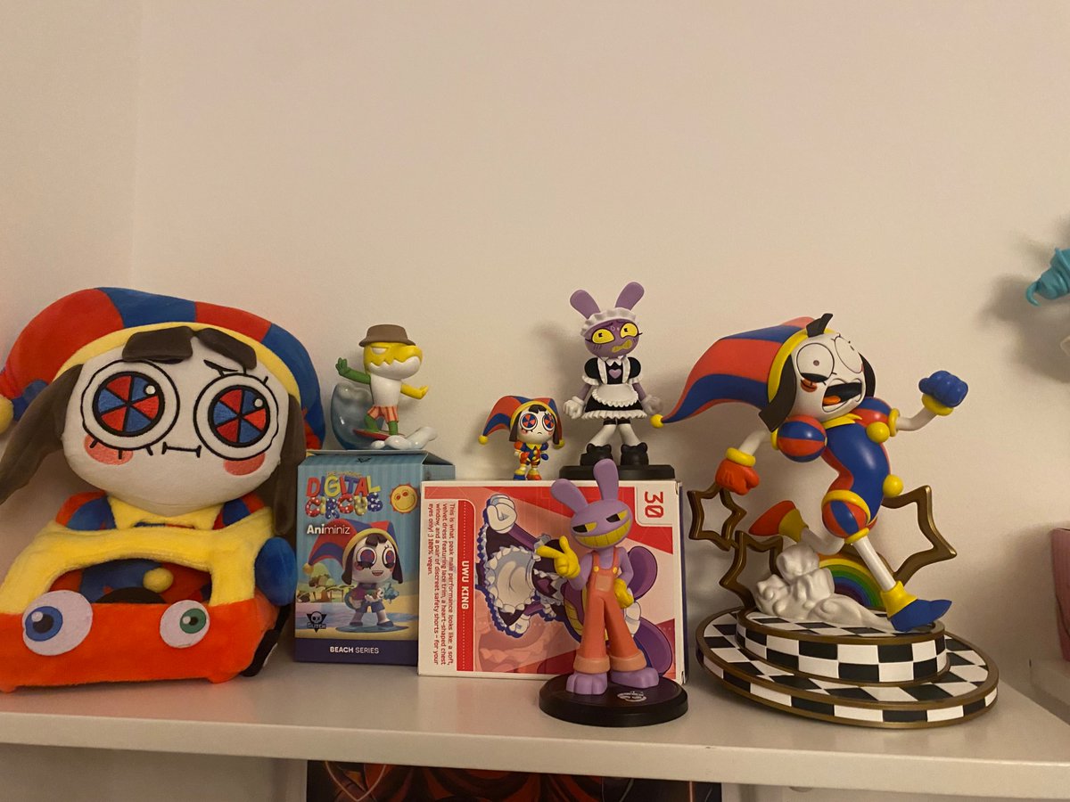 My tadc shelf btw (i have way more plushies but theyre on my bed)