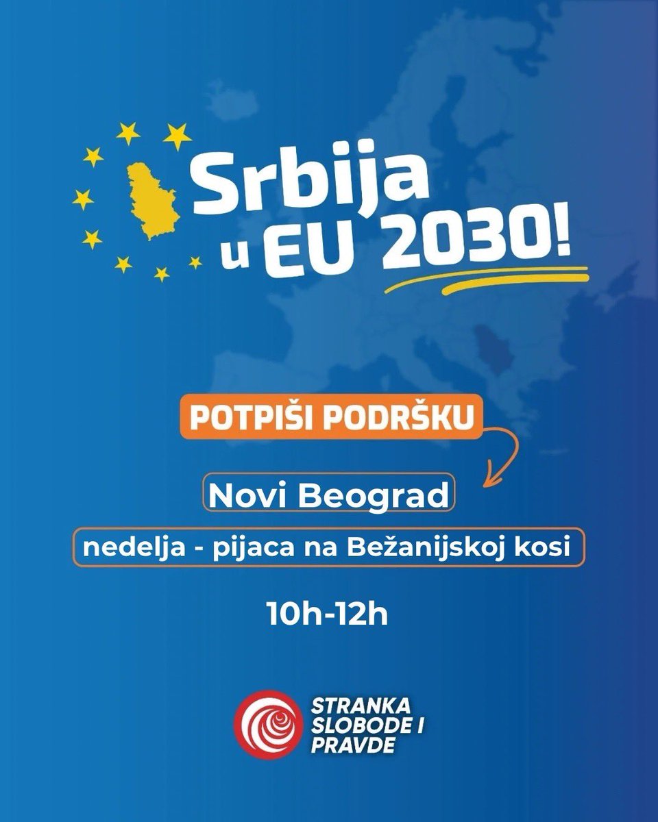 Stranka slobode i pravde Novi Beograd tweet media