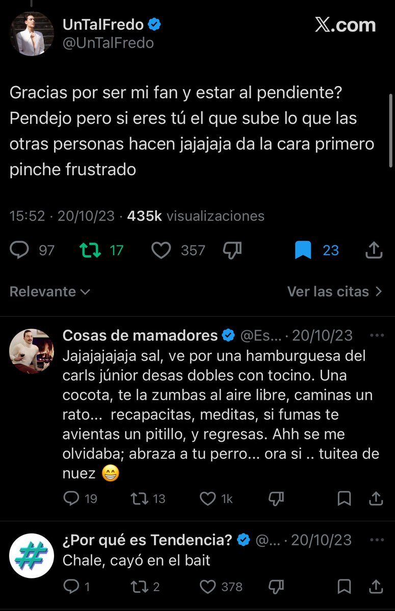 Cosas de mamadores tweet media