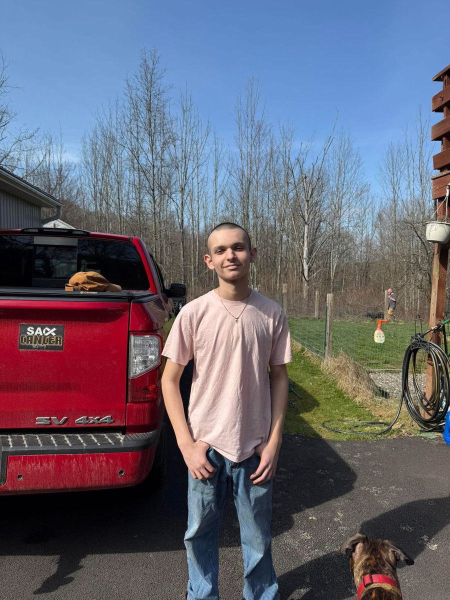 brettf227's tweet photo. I decided to open up our dog run and got right to it this morning. Warrior child came out and spent four hours pulling old posts, digging new holes, setting, stretching &amp; securing the fence. After 6-week stint of both chemo and radiation. He will always be my hero. 
#LeeStrong https://t.co/Rwsd0UN9Ve