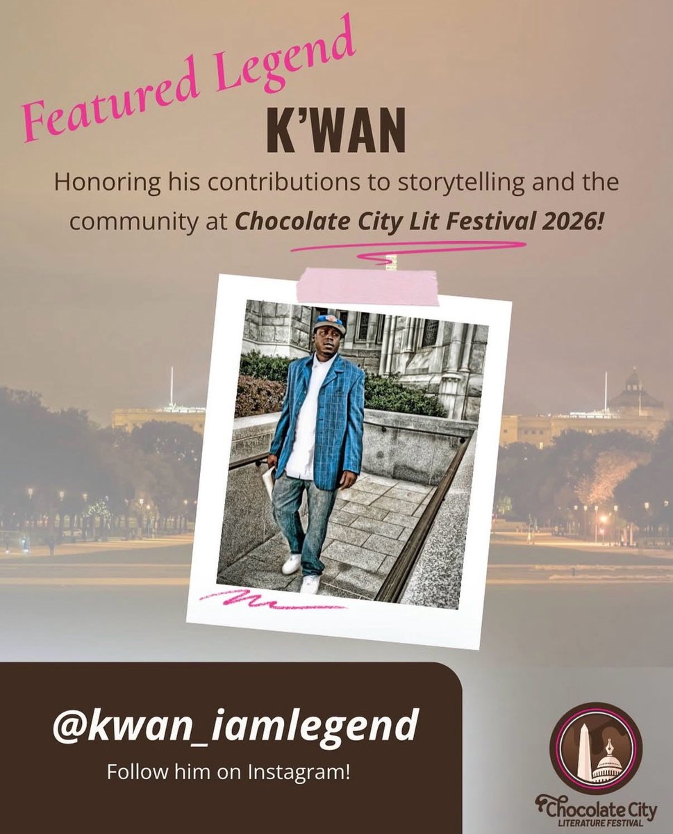 KwanTheWriter's tweet photo. Next stop? D.C. for the Chocolate City lit Fest #Write2Eat https://t.co/V7ZVSQAoGG